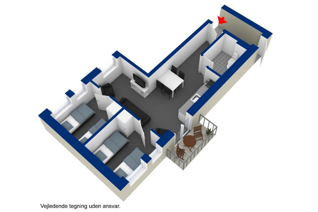 Aparthotel Faber Arhus Bilik gambar